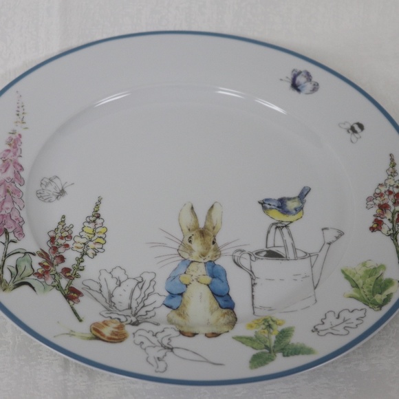 BEATRIX POTTER PETER BUNNY RABBIT EASTER DINNER PLATES - S/4 - NEW - Picture 1 of 6